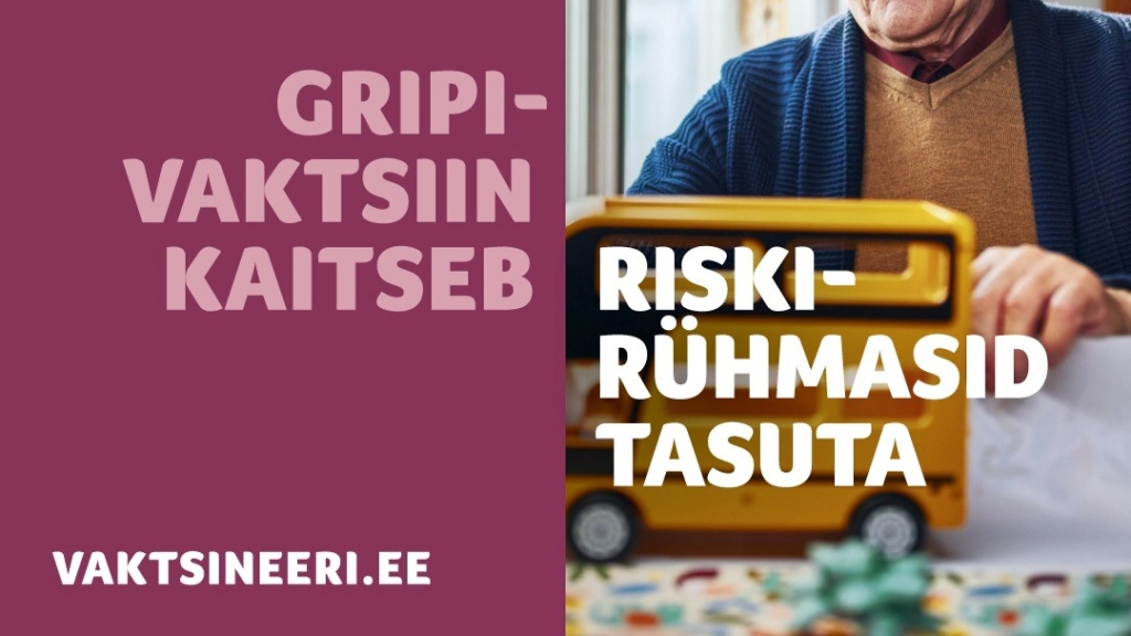 Tervisekassa gripivaktsiini plakat