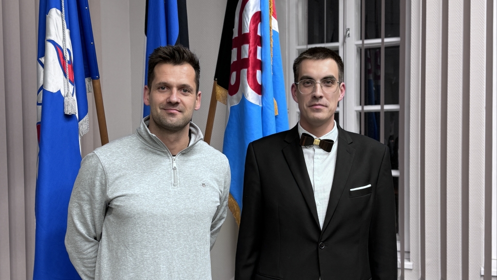 Volkogu aseesimees Magnus Kirt ja esimees Karl Kirt