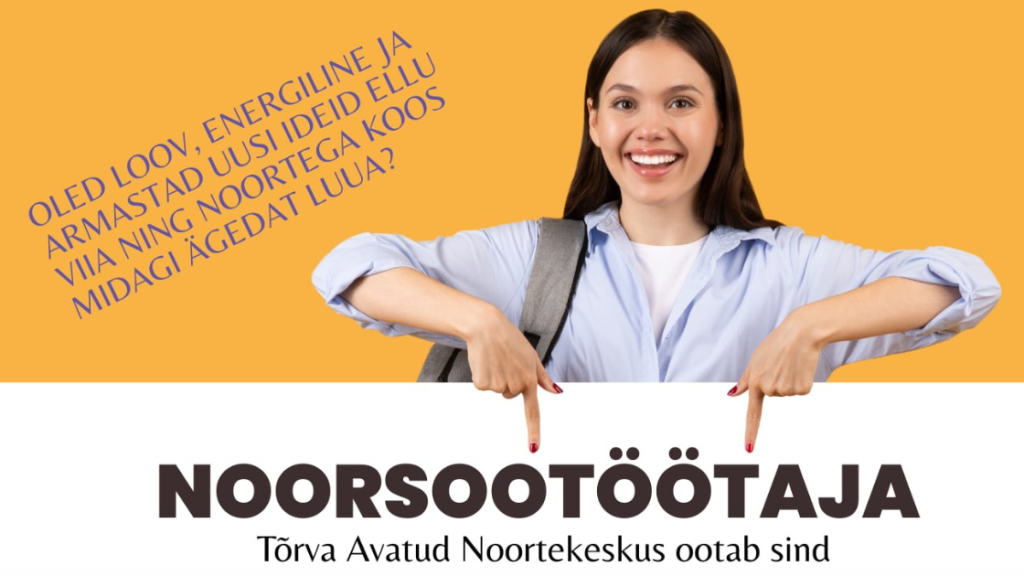 noorsootöötaja kuulutus