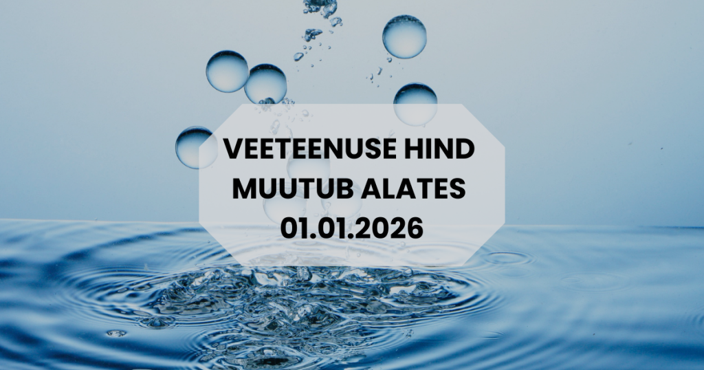 Veeteenuse hind muutub alates 01.01.2026