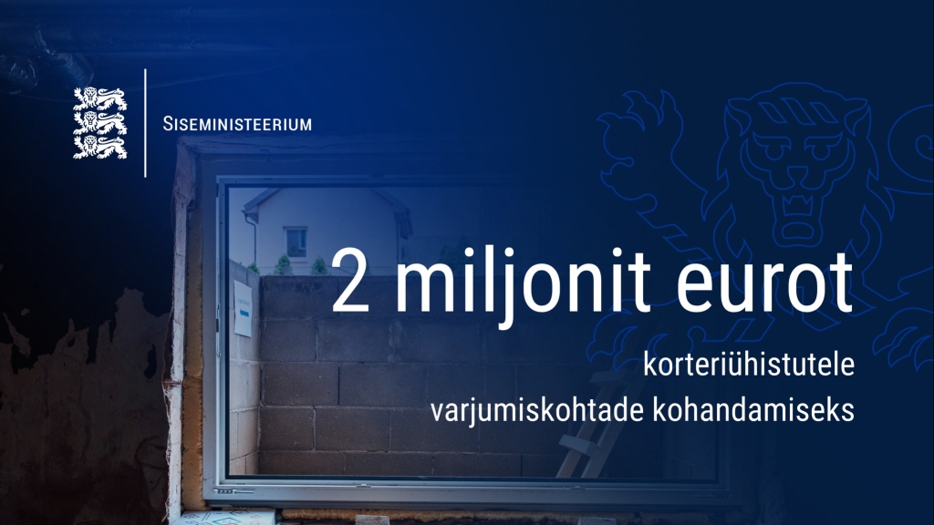 Korteriühistud saavad toetust varjumiskohtade kohandamiseks