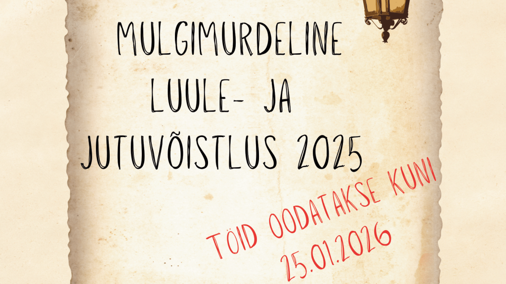 Luule- ja jutuvõistluse uus tähtaeg