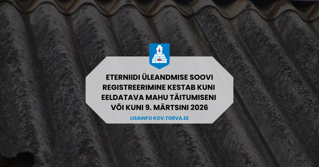 Eelregistreeri eterniidi tasuta äraandmiseks