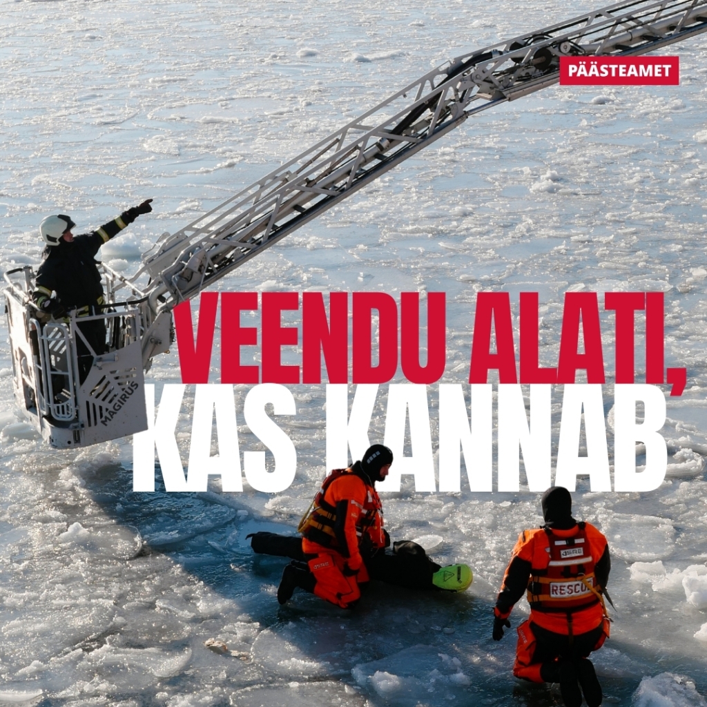 Päästeameti postitus jääle mineku kohta