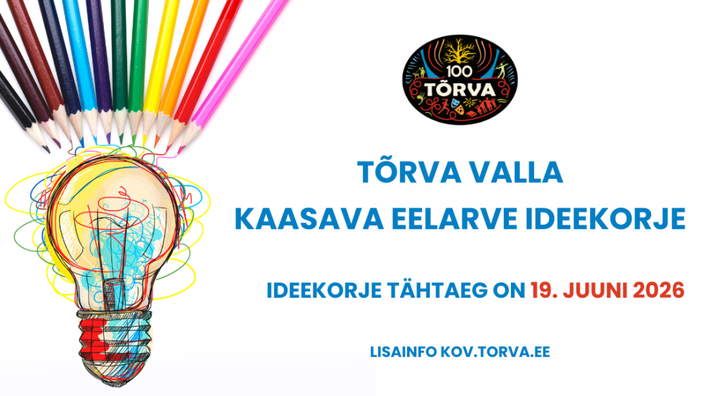 Ideekorje tähtaeg on 19. juuni 2026