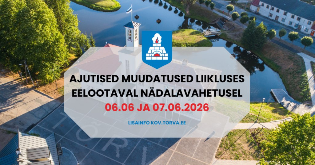 Ajutised muudatused liikluses eelootaval nädalavahetusel