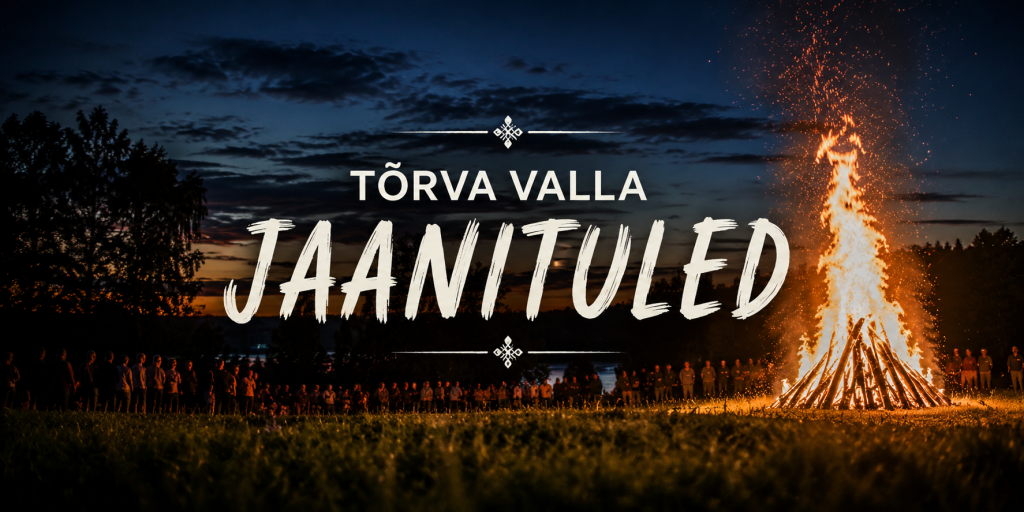 Tõrva valla jaanituled - uudise kaanefoto