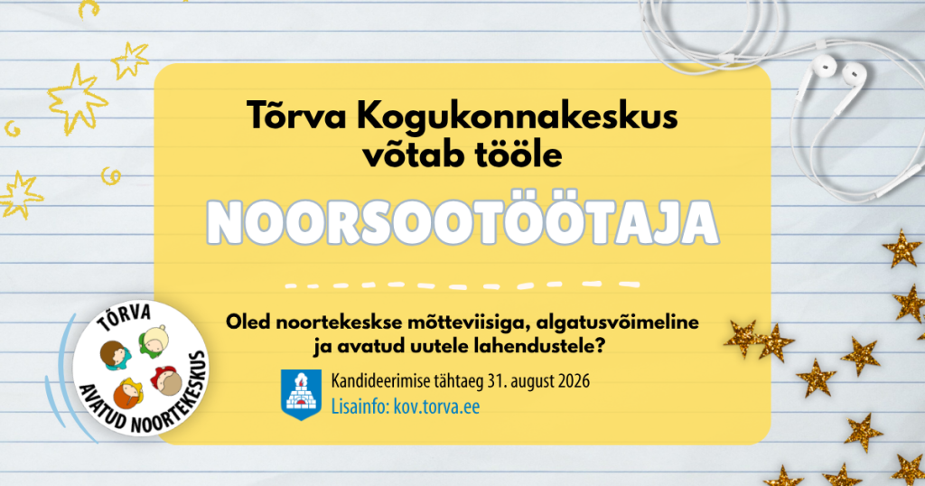 Noorsootöötaja kuulutus