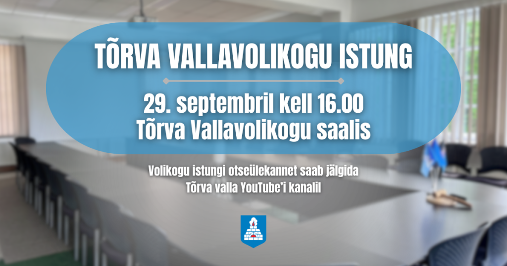 Vallavolikogu istung 29. septembril 
