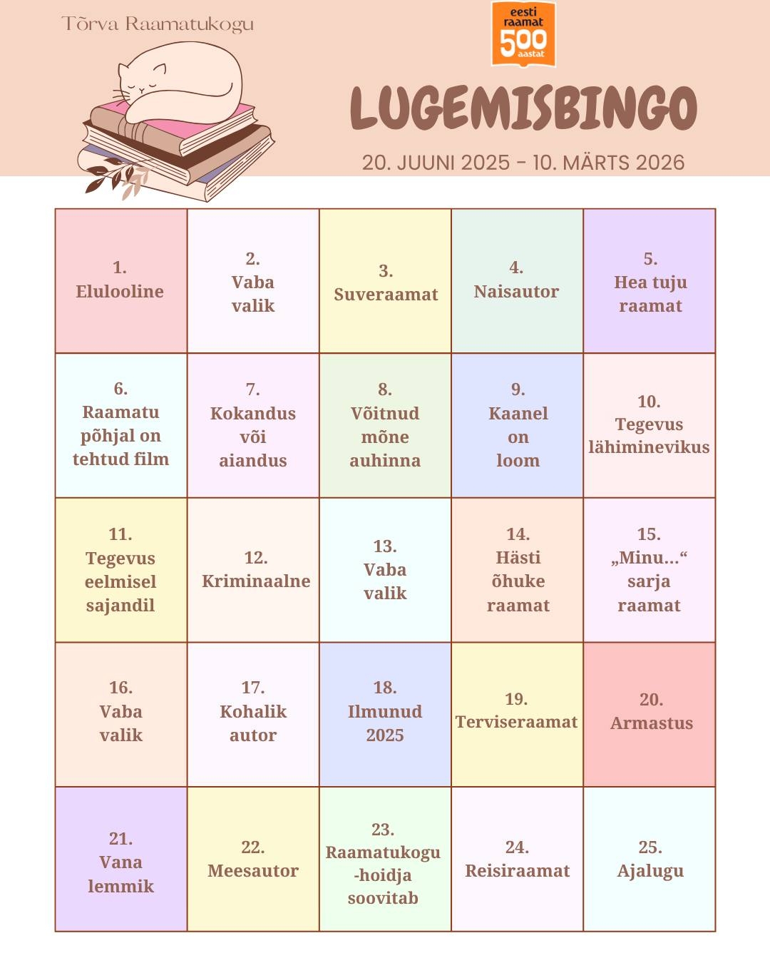 lugemisbingo