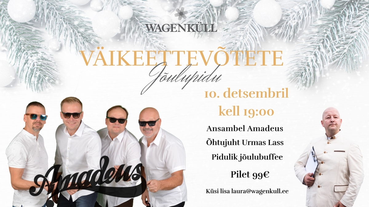 väikeettevõtete jõulupidu wagenküll
