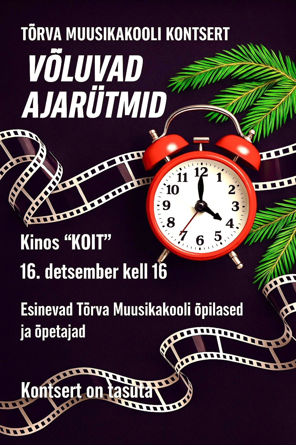 Muusikakooli kontsert 16.12