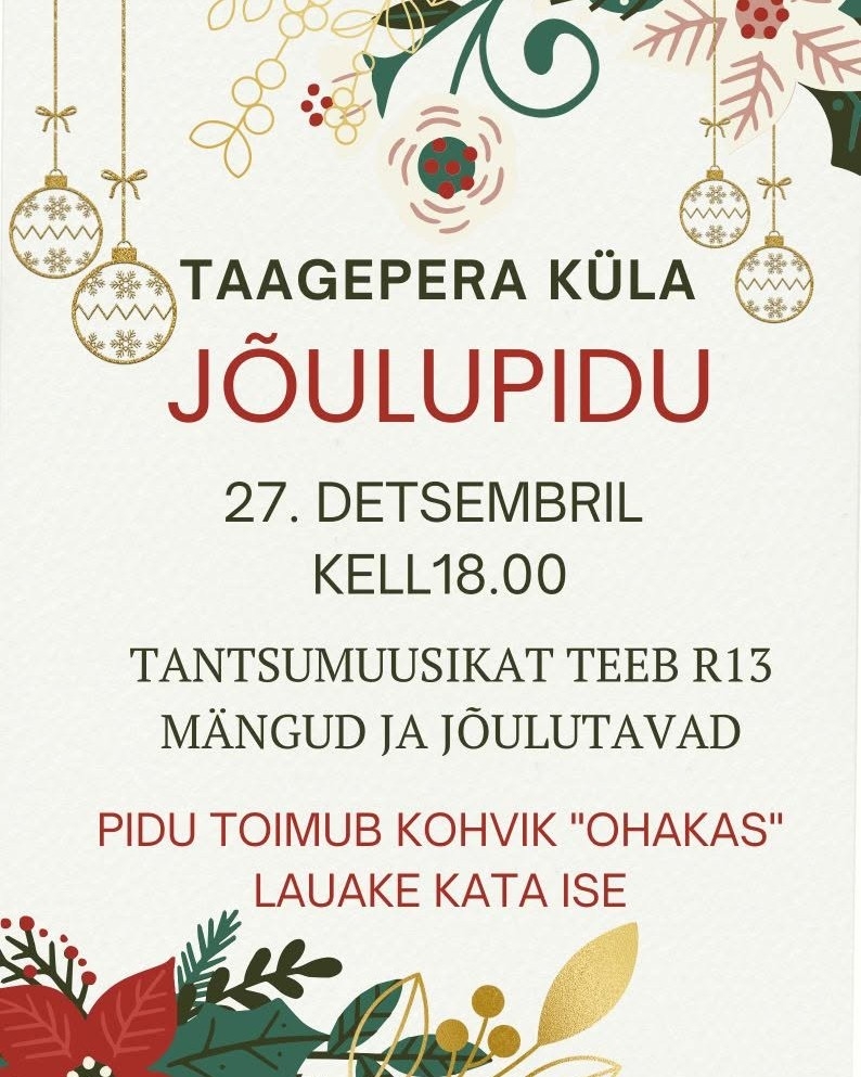 Taagepera küla jõulupidu 27.12