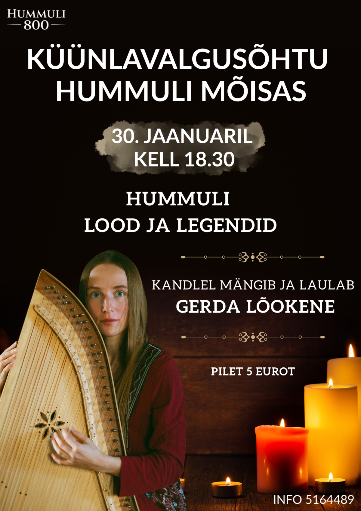 Küünlavalgusõhtu Hummuli mõisas