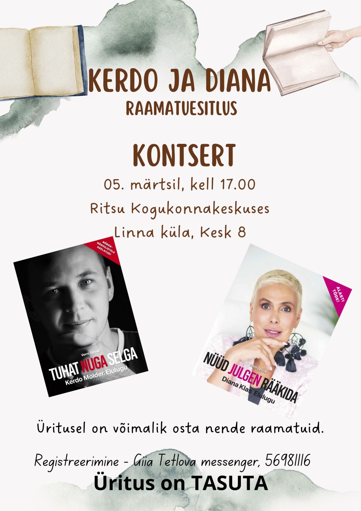 Kerdo ja Diana raamatuesitlus 