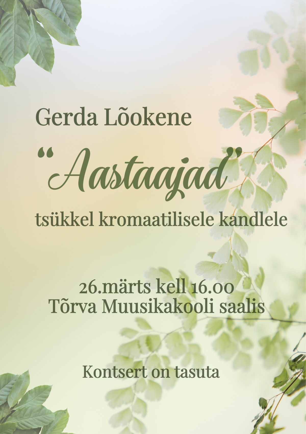 aastaajad plakat