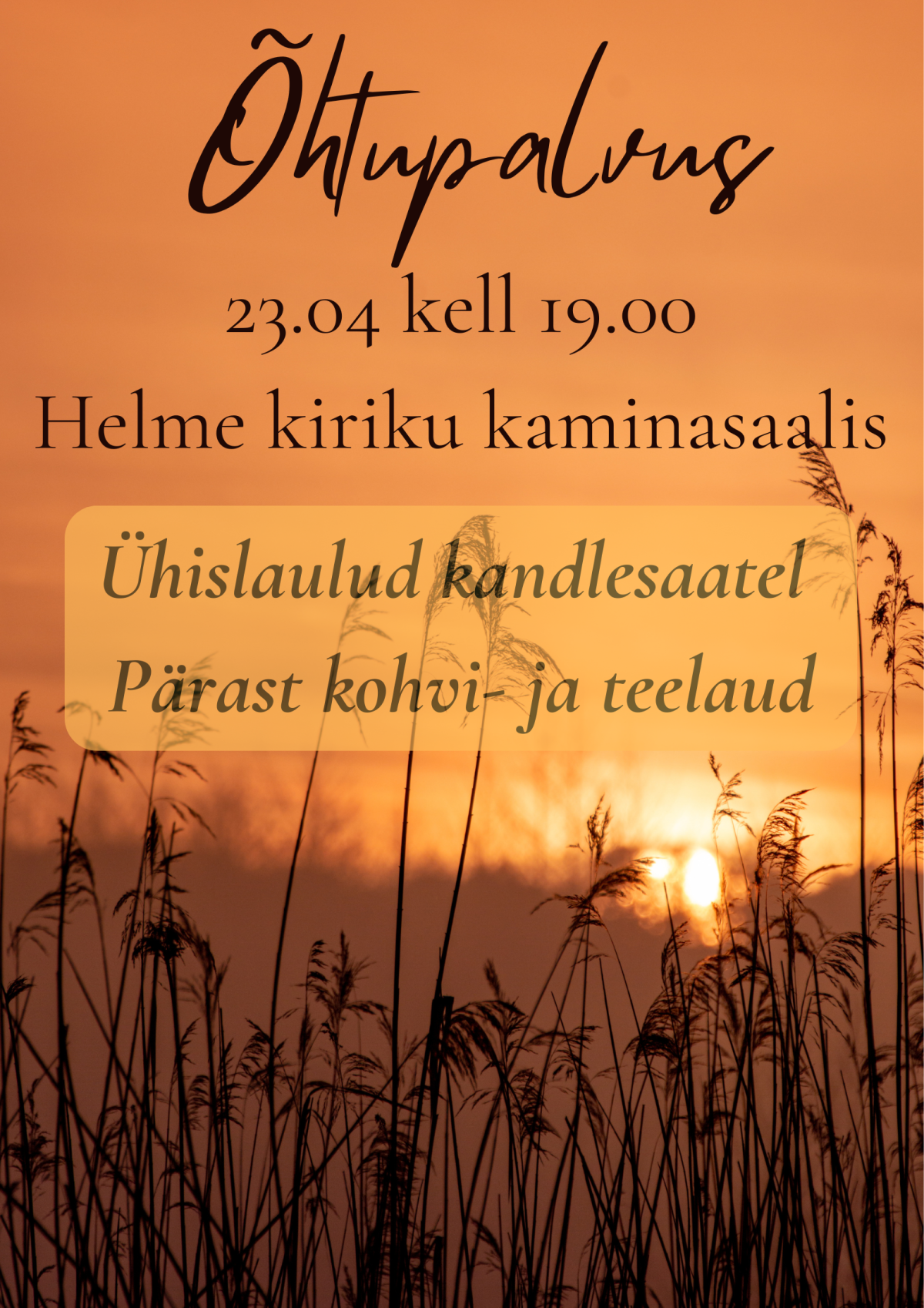 Õhtupalvus aprillis