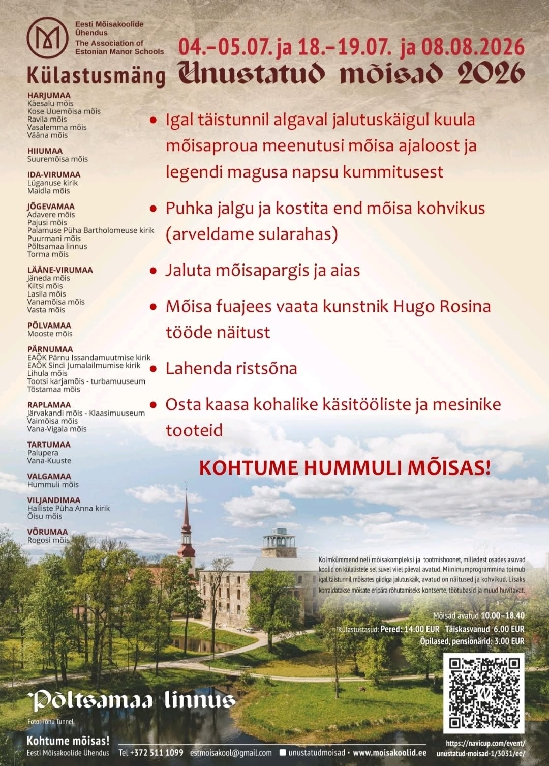 Unustatud mõisad 2026