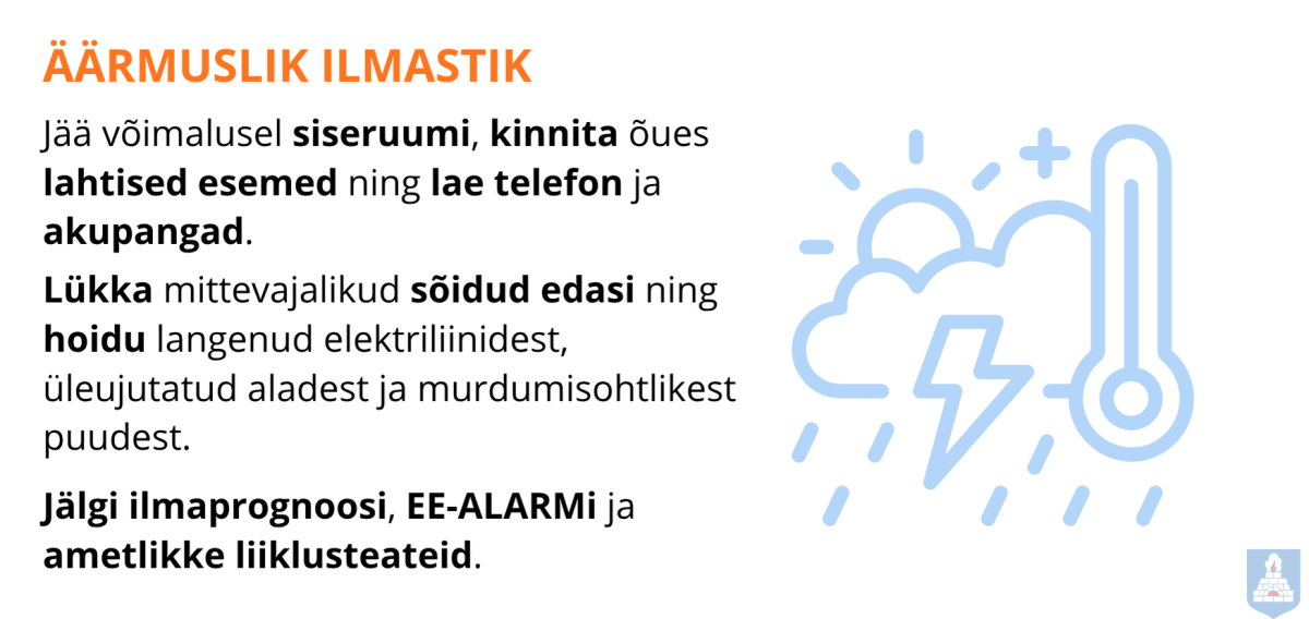 Äärmusliku ilmastiku käitumisjuhis