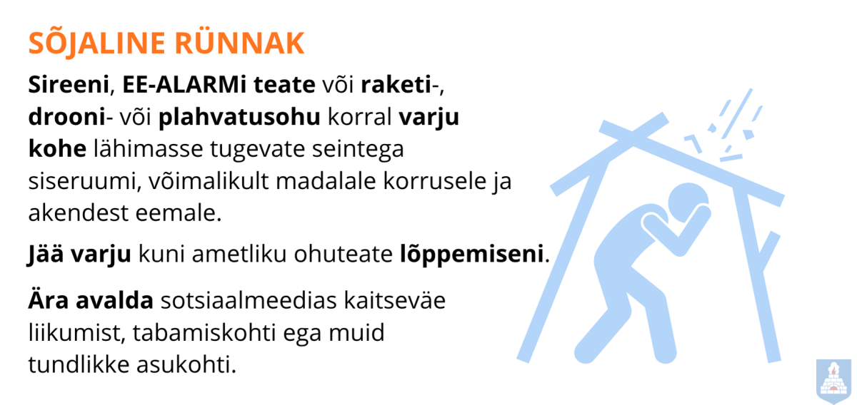 Sõjalinse rünnaku käitumisjuhis