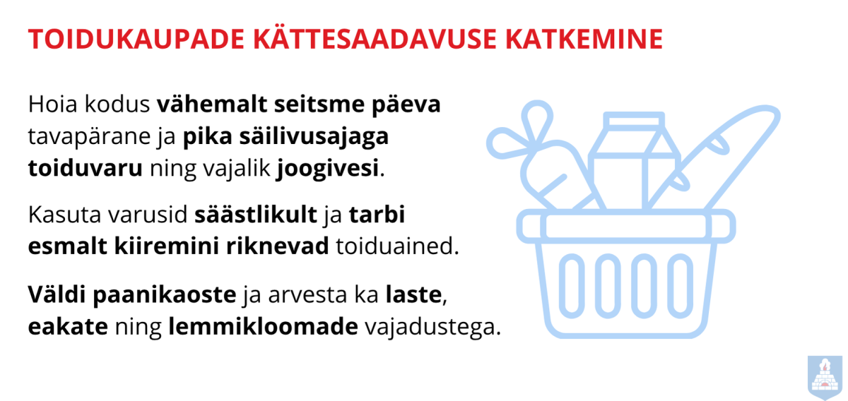 Toidukaupade kättesaadavuse katkemise käitumisjuhis