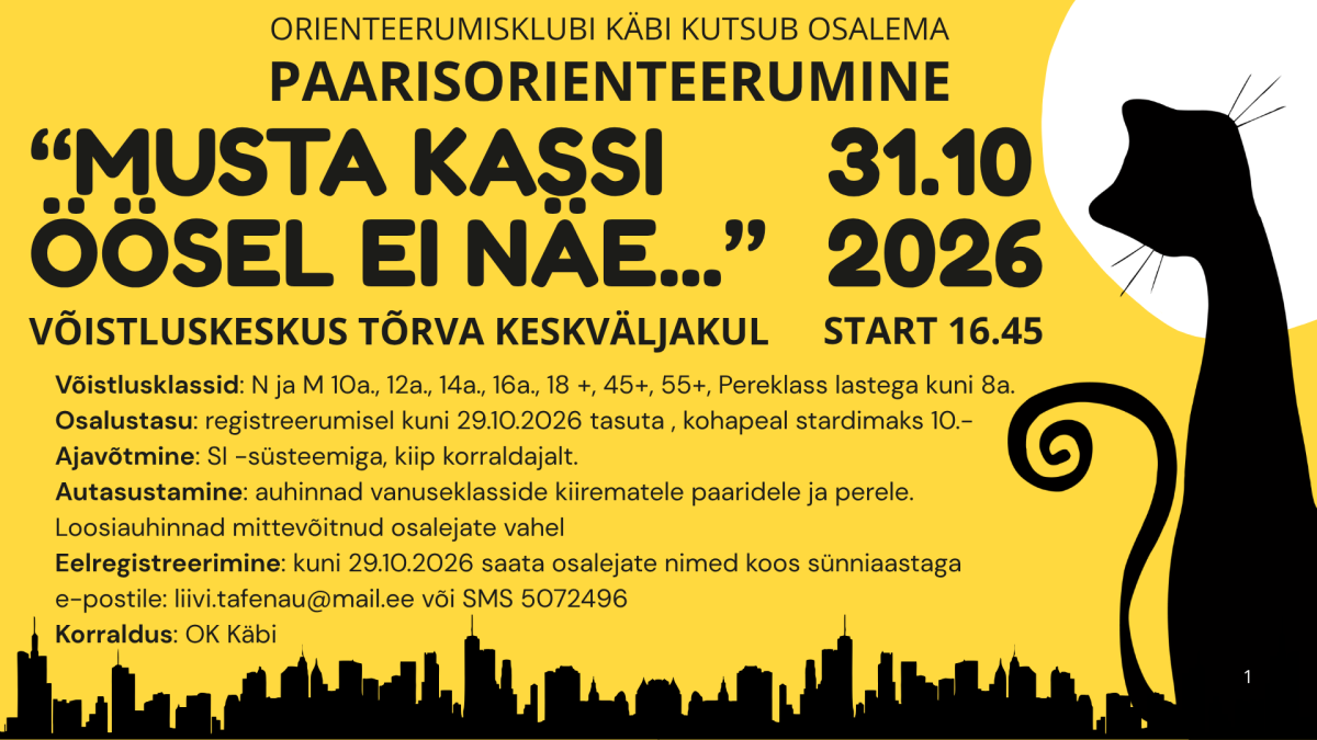 Pildil on paarisorienteerumise plakat