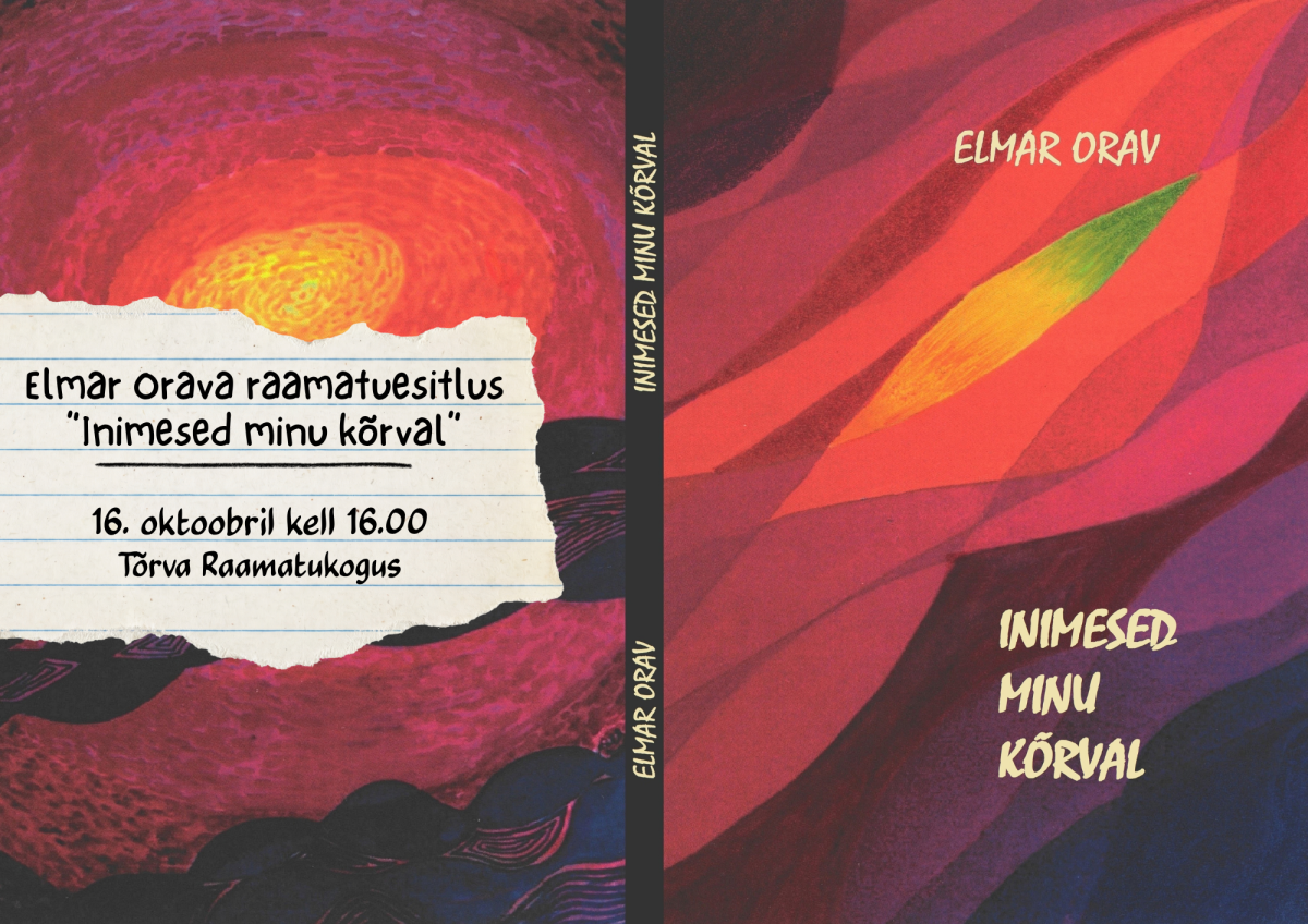 Pildil Elmar Orava raamatu "inimesed minu kõrval" kaaned