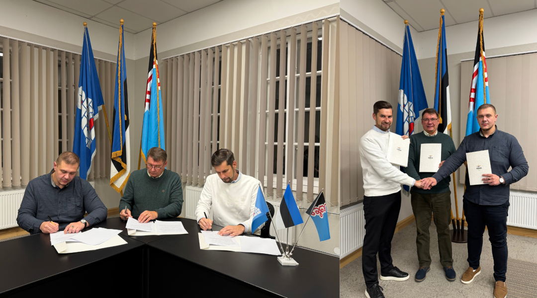 Pildil on koalitsioonilepingu allkirjastamise protsess