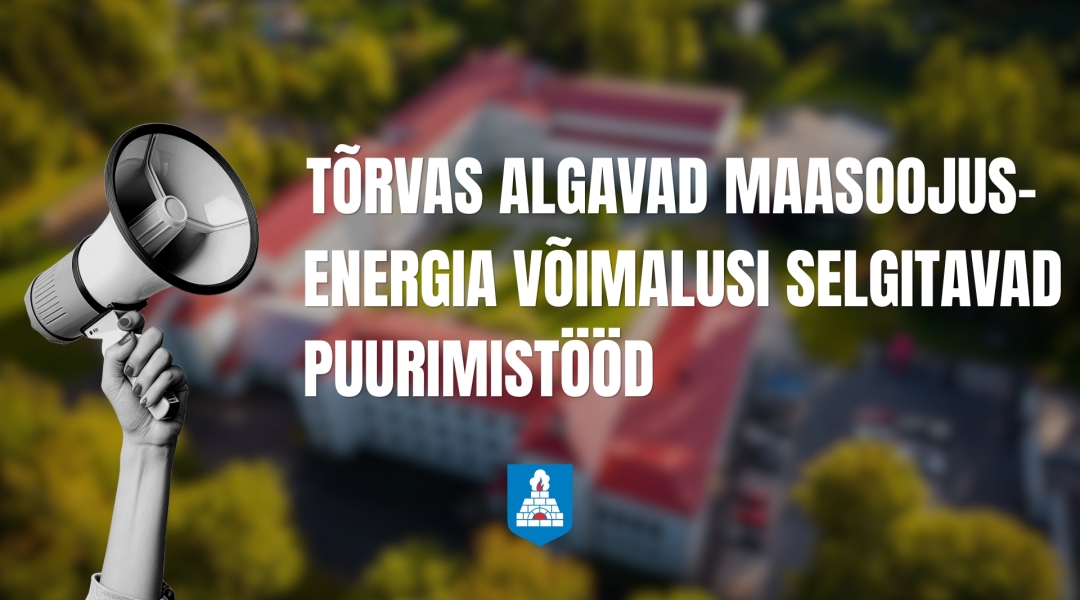 Pildil on maasoojusenergia puurimistööde teavitus