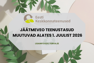 Jäätmeveo teenustasud muutuvad alates 1. juulist 2026